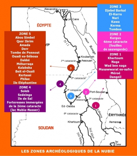 Carte de la Vallée du Nil